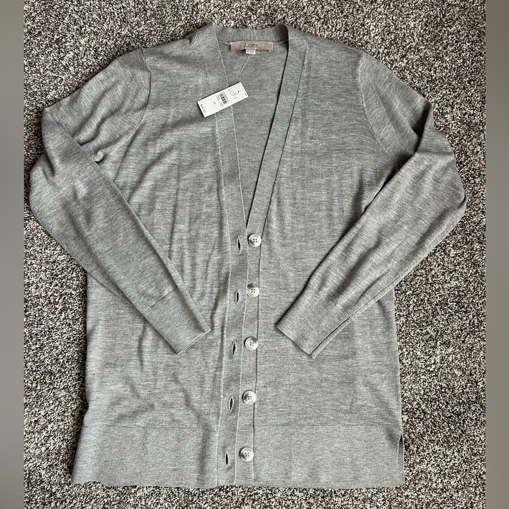 NWT LOFT boyfriend cardigan